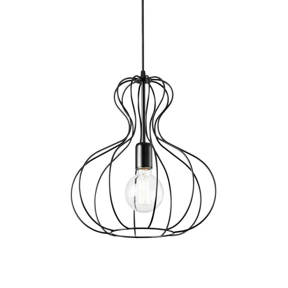 Ideal Lux Светильник подвесной Ampolla-1 Sp1 Nero 148502 - зображення 1