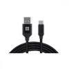 REAL-EL Premium USB A - Type C Fabric 2m Black (EL123500047) - зображення 1