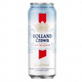 Holland Crown Пиво  Wit Blanche Unfiltered светлое нефильтрованное 5% 0.5 л (8719326018348)