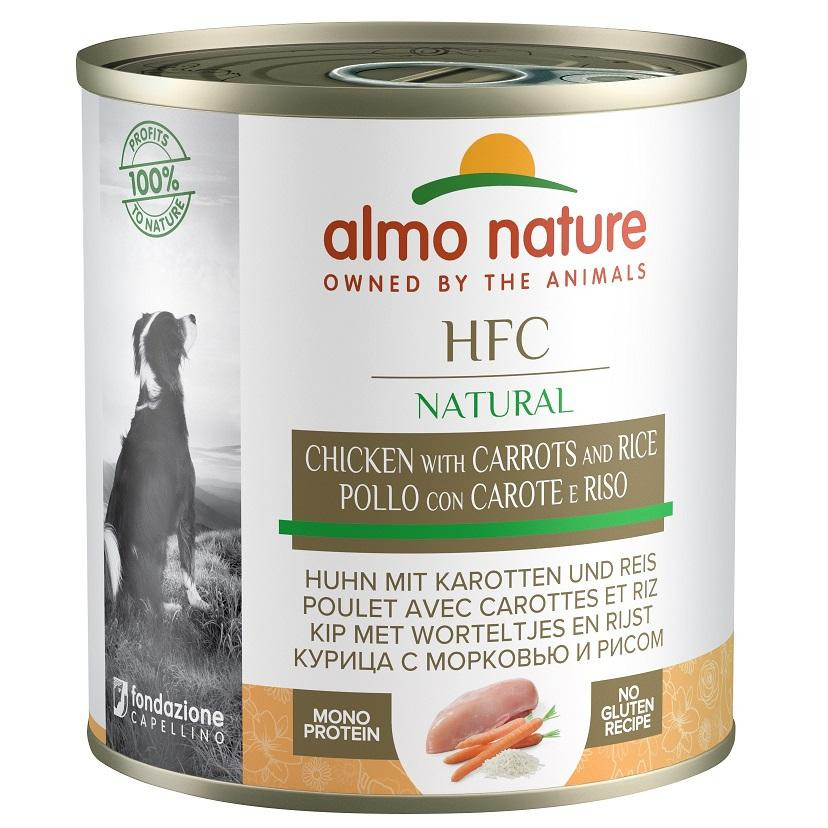 Almo Nature HFC Dog Natural з куркою, морквою та рисом 280 г (8001154125245) - зображення 1