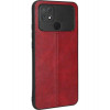 Cosmic Чохол для смартфона Cosmiс Leather Case for Poco C40 Red (CoLeathPocoC40Red) - зображення 1