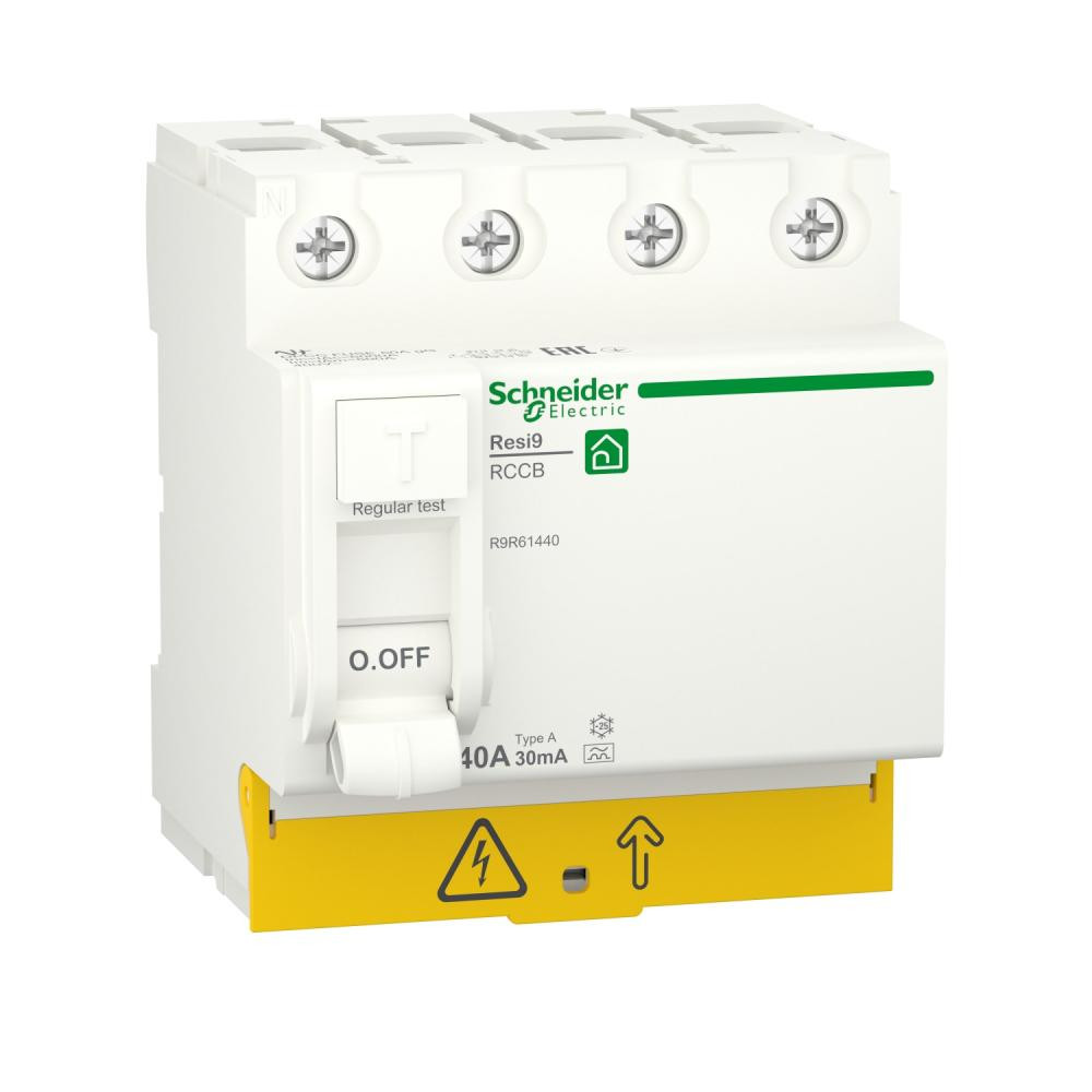 Schneider Electric УЗО Resi9 40A 30 мА 4P тип А (R9R61440) - зображення 1