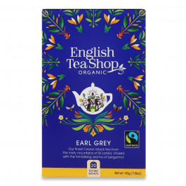   English Tea Shop Чай чорний  Earl Grey органічний, 25*1,8г (0680275029144)