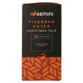 Gemini Чай чорний  Різдвяна казка 50 г (25 шт. х 2 г) (4820156433547)