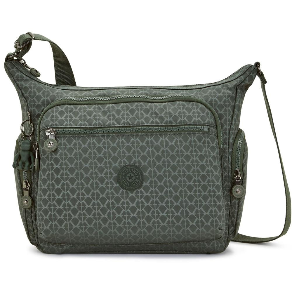 Kipling Жіноча сумка  GABBIE Sign Green Emb (F6C) K22621_F6C - зображення 1