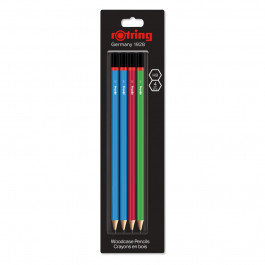   rOtring Карандаш графитовый  WCP Core Assorted Colours HB блистер 4шт R2094216