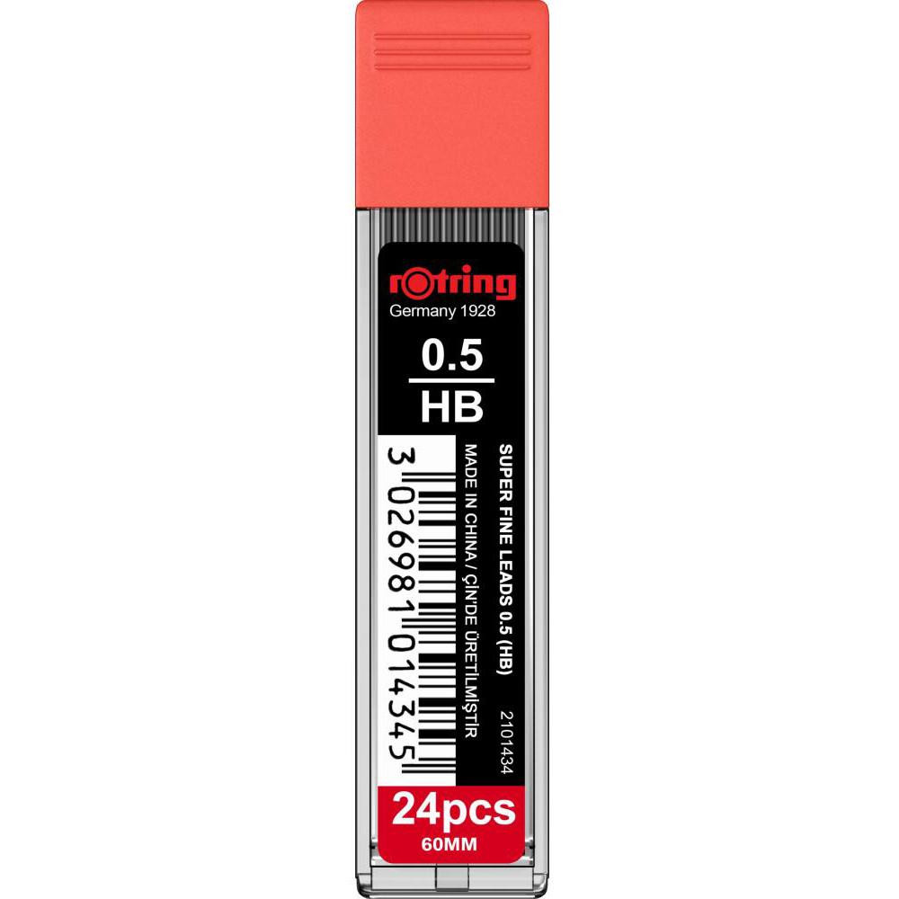 rOtring Грифели  Super Fine 0,5 мм HB (24) R2101434 - зображення 1