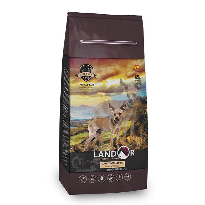 Landor Adult Small Breed Lamb&Rice 1 кг (8436022860018) - зображення 1