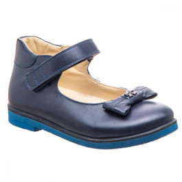 KODO Туфли ортопедические для девочек с жёстким задником  601 темно синий