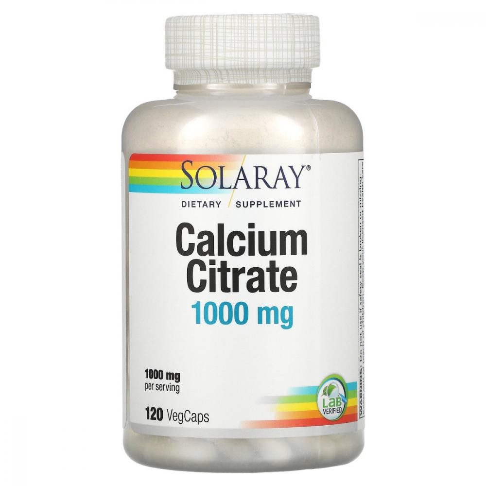 Solaray Calcium Citrate 120 капсул - зображення 1