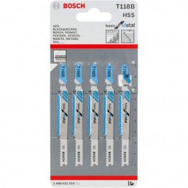 Bosch по металу T 118 B, 1.9-2.3х92мм, 5шт (2.608.631.014)