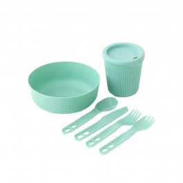   Sea to Summit Passage Dinnerware Set, 1P, 6 Piece, Aqua Sea Blue (STS ACK037051-120215)