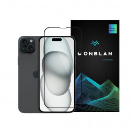 Monblan Tempered Glass Dust-Proof Anti Static Black для iPhone 15