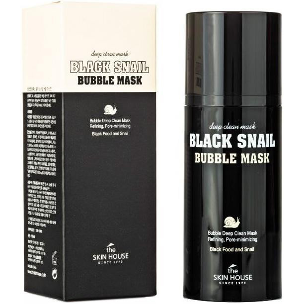 The Skin House Маска для лица  Black Snail Bubble Mask кислородная, 100 мл (8809080823217) - зображення 1