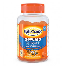 Haliborange Softies Omega-3 & Multivitamins (60 жув цук) - Апельсин