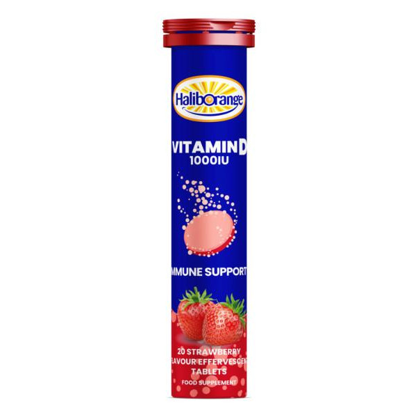 Haliborange Vitamin D 1000 IU (20 шип табл) - Полуниця - зображення 1
