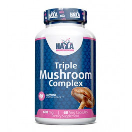 Haya Labs Triple Mushroom Complex 600 mg Veg Caps (60 капс)