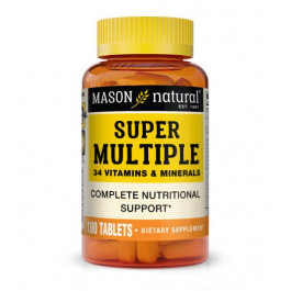 Mason Natural Super Multiple 34 Vitamins & Minerals (100 табл)