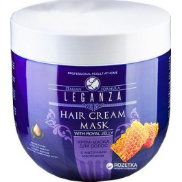 Leganza Крем-маска для волос  с маточным молочком 1000 мл (3800010502764)