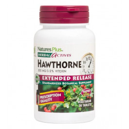 Nature's Plus Hawthorn 300 mg Veg Tabs (30 табл)