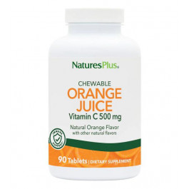 Nature's Plus Chewable Orange Juice Vitamin C 500 mg (90 табл) - Апельсин