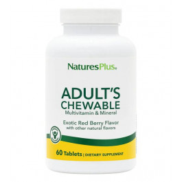 Nature's Plus Adult's Chewable Multivitamin & Mineral (60 жув табл) - Экзотическме красные ягоды
