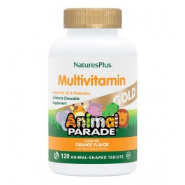 Nature's Plus Animal Parade Multivitamin GOLD Sugar Free (120 жув табл) - Апельсин