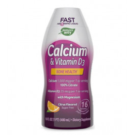 Nature's Way Calcium & Vitamin D3 1000 mg / 25 mcg (480 ml) - Цитрус