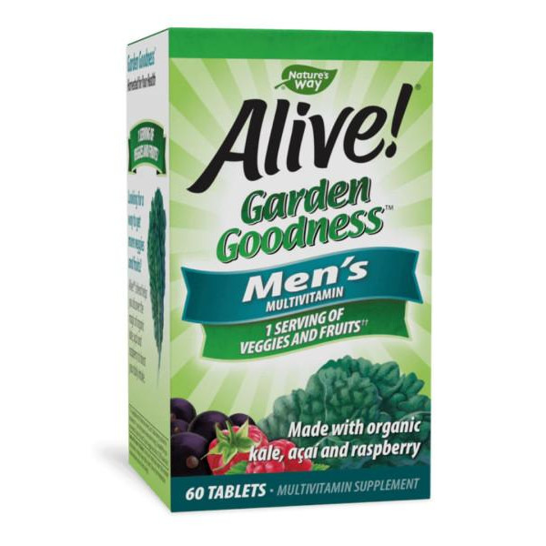 Nature's Way Alive! Garden Goodness Men's Multivitamin (60 табл) - зображення 1