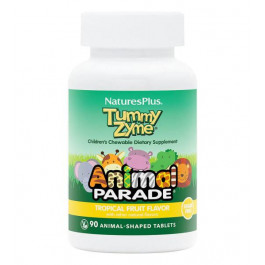Nature's Plus Animal Parade Tummy Zyme Sugar Free (90 жув табл) - Тропічні фрукти