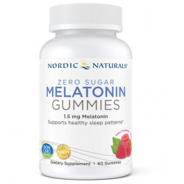 Nordic Naturals Zero Sugar Melatonin Gummies 1,5 mg (60 жув цук) - Малина