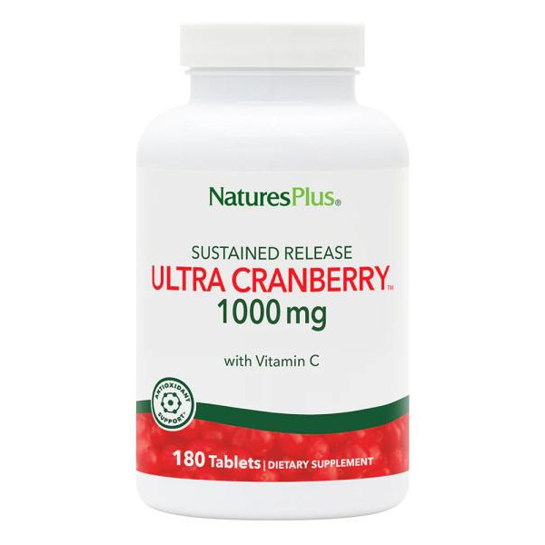 Nature's Plus Ultra Cranberry 1000 mg with Vitamin C (180 табл) - зображення 1