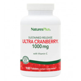 Nature's Plus Ultra Cranberry 1000 mg with Vitamin C (180 табл)