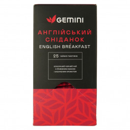 Gemini Чай чорний  Англійський сніданок 50 г (25 шт. х 2 г) (4823115402554)