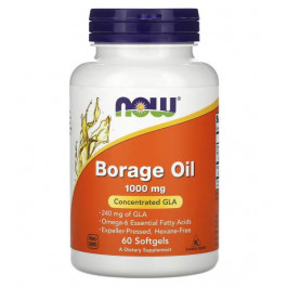 Now Borage Oil 1000 mg Softgels (60 капс)