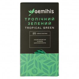 Gemini Чай зелений  Тропічний 50 г (25 шт. х 2 г) (4823115402646)