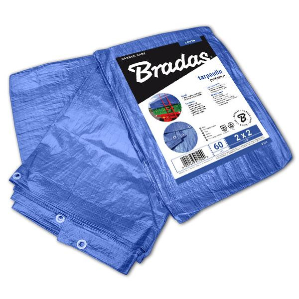 Bradas Тент водонепроницаемый, BLUE, 60гр/м2, 10x20м (PL10/20) - зображення 1