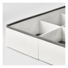 IKEA JATTEBJORN Органайзер, білий/сірий, 50x35x9 см (405.732.14) - зображення 2
