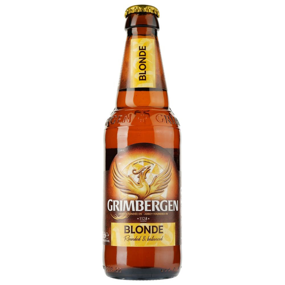Grimbergen Пиво Грімберген Blonde светлое фильтрованное 6,7% 0,33 л (3080216034508) - зображення 1