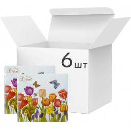 La Fleur Серветки столові  Квіти під вікном 33х33 см мультиколор 16 шт. (4820164965436)