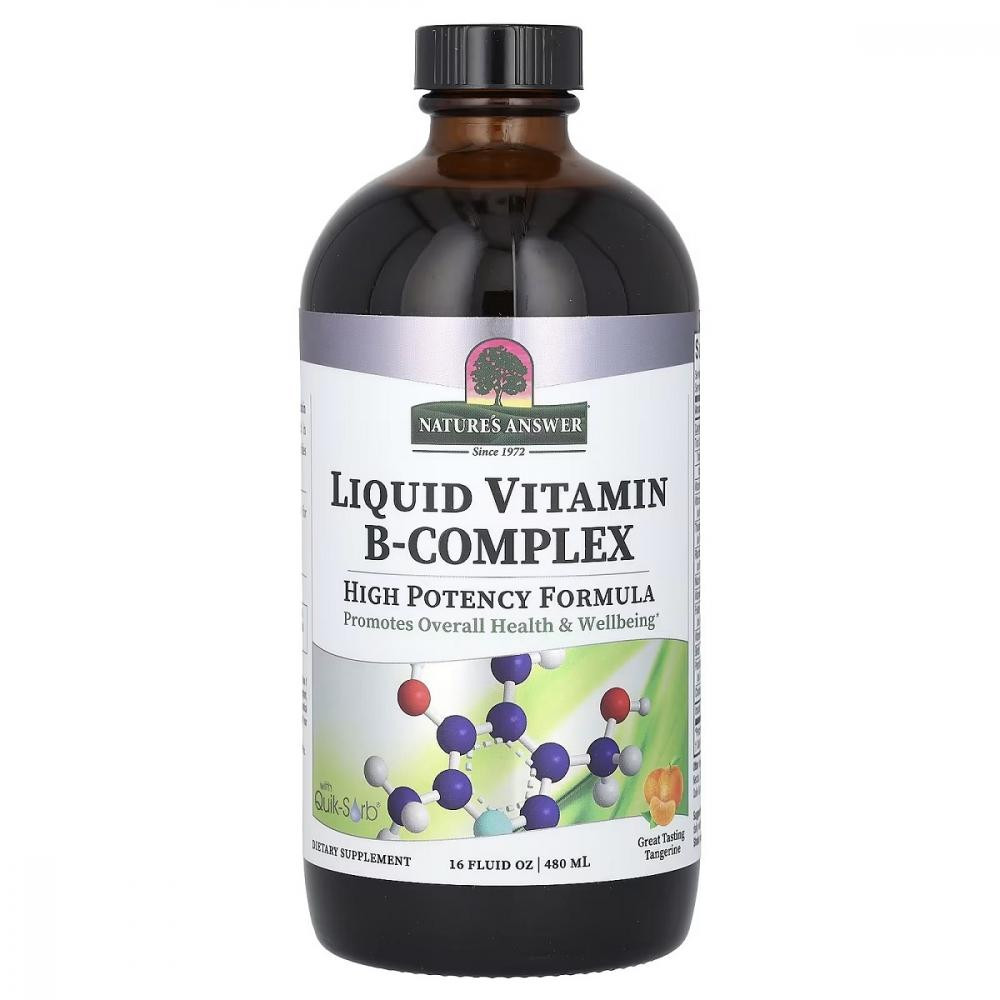 Natures Answer Комплекс  Liquid Vitamin B-Complex 480 мл (NTA26107) - зображення 1