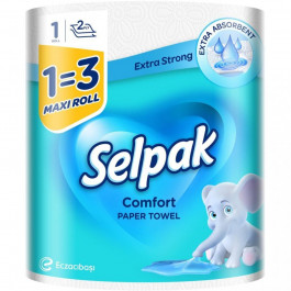 Selpak Бумажные полотенца Comfort MAXI двухслойная 1 шт./уп. (8690530005570)