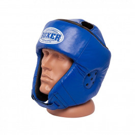 Boxer Sport Line Шлем каратэ кожа, синий (2029-01B)