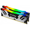 Kingston FURY 32 GB (2x16GB) DDR5 7600 MHz Renegade Silver/Black RGB (KF576C38RSAK2-32) - зображення 1