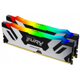   Kingston FURY 32 GB (2x16GB) DDR5 7600 MHz Renegade Silver/Black RGB (KF576C38RSAK2-32)