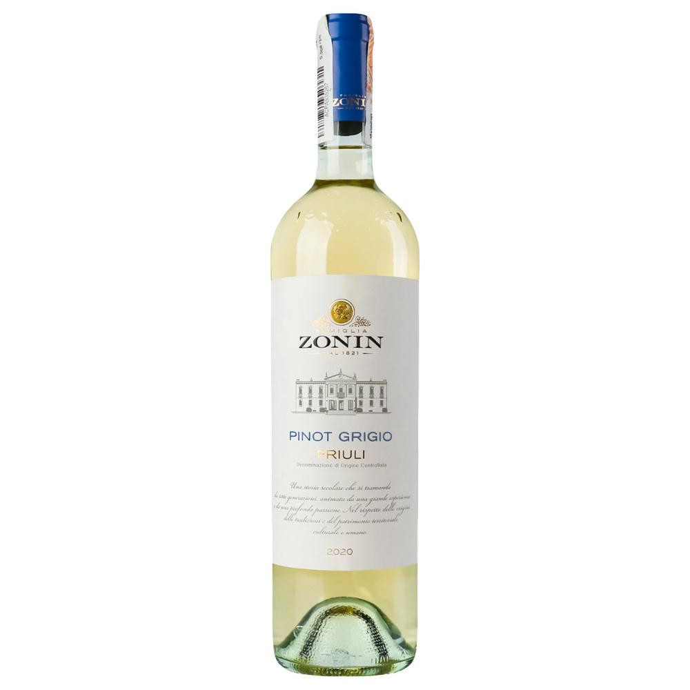 Zonin Вино Pinot Grigio белое сухое 0.75 л 13% (8002235212557) - зображення 1