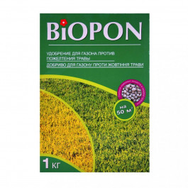 Biopon Удобрение газон против пожелтения 1 кг (5904517062405)