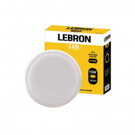 Lebron Світильник LED круглий накладний  L-WLR, 15W LED, 1300Lm, 4100К (15-35-26)