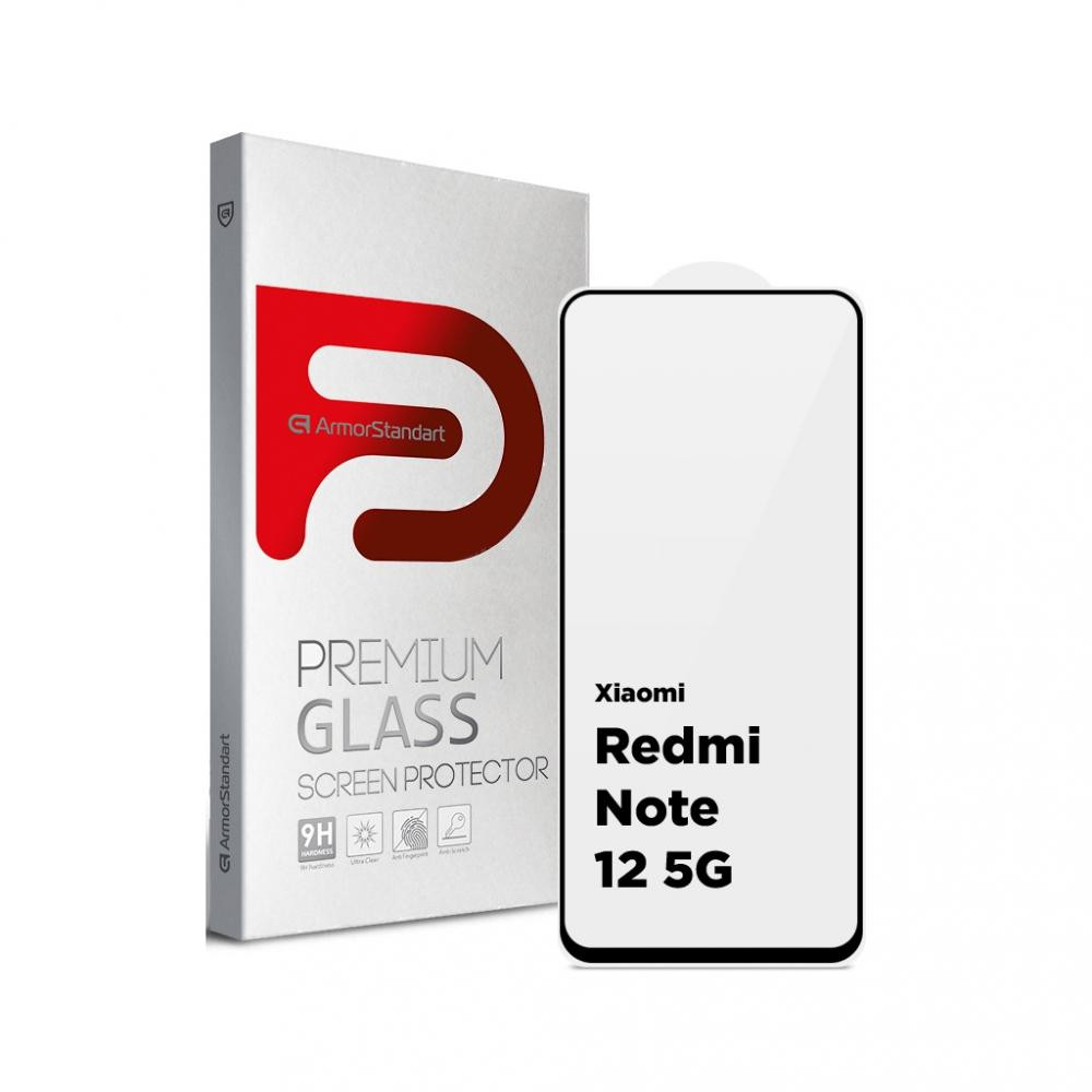 ArmorStandart Захисне скло  Full Glue для Xiaomi Redmi Note 12 5G Black (ARM65552) - зображення 1