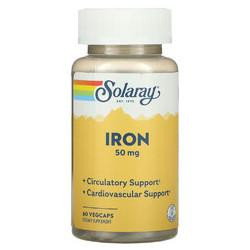 Solaray Iron 50 мг 60 овочевих капсул